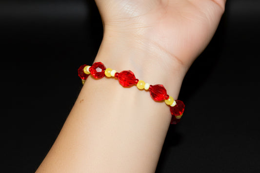 Fearless Ruby handmade bracelet