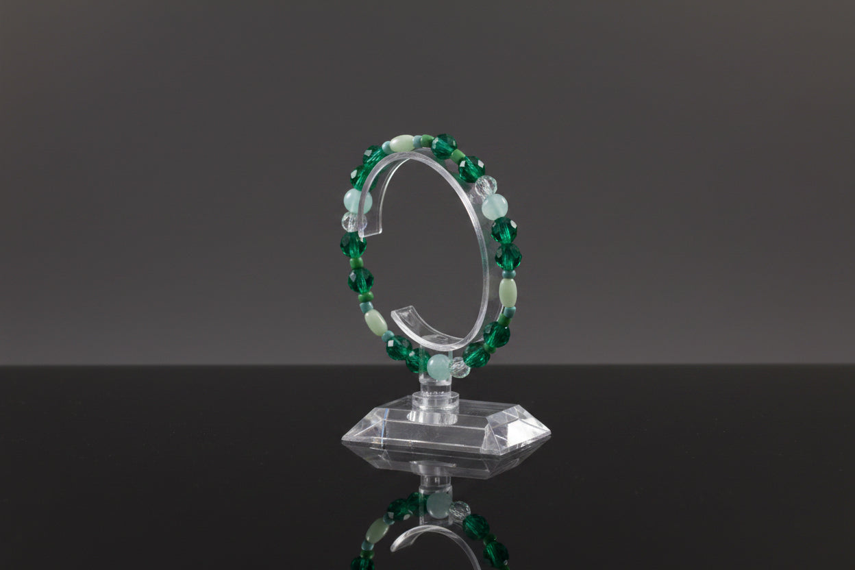 Blue palm handmade bracelet