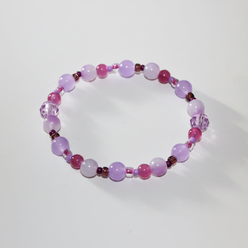 Purple amethyst handmade bracelet