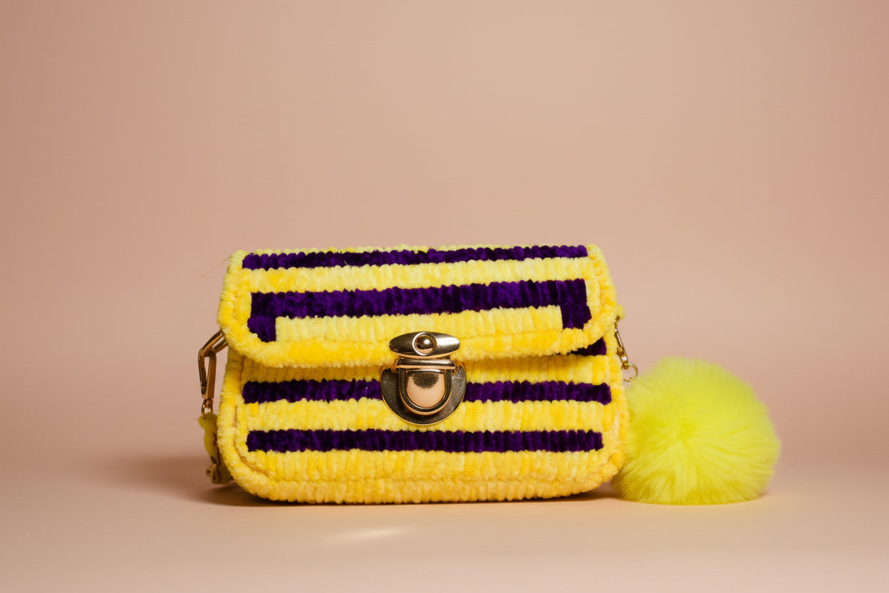 Wing song handmade crochet bag
