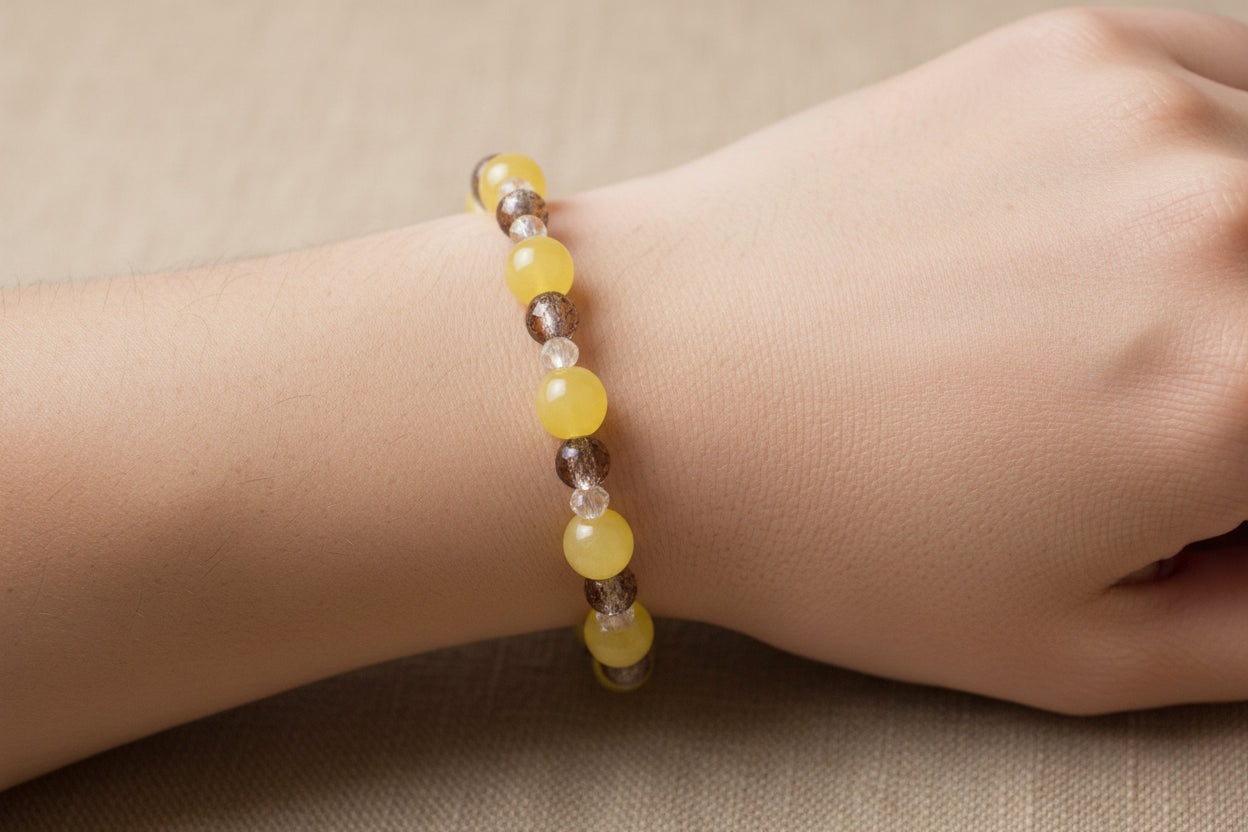 Golden cocoa handmade bracelet