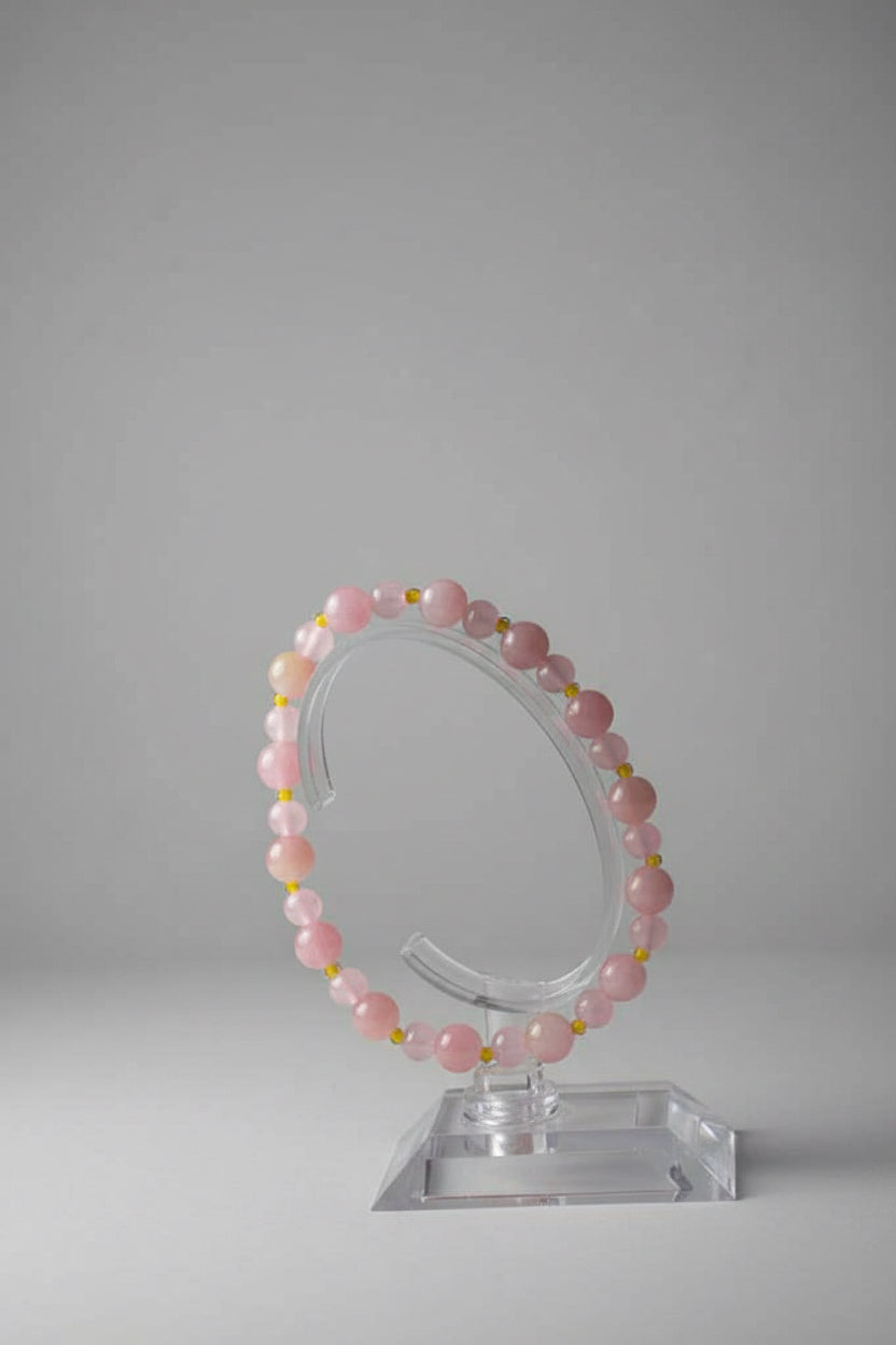 Pink sunset handmade bracelet