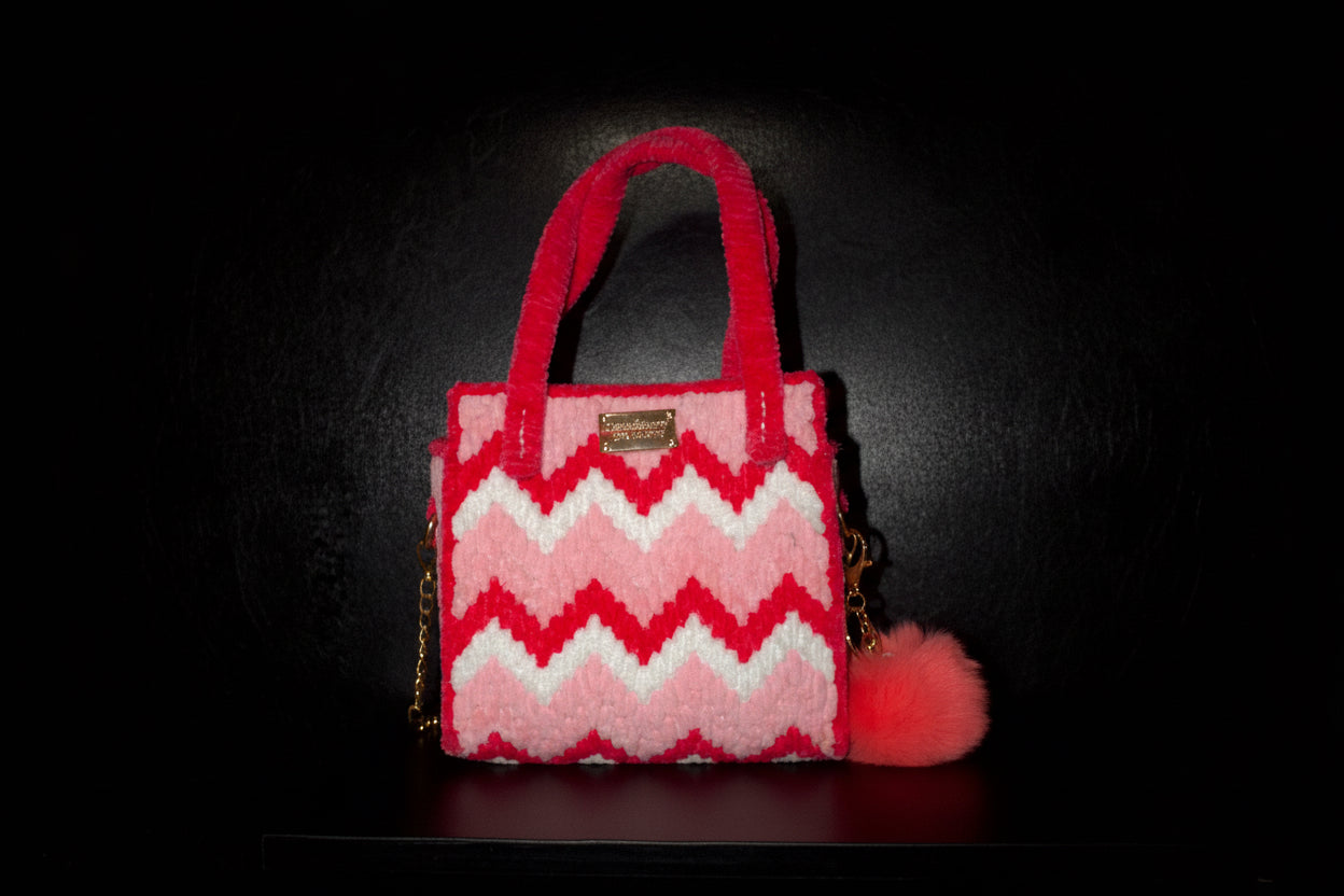 Pinkie pie handmade crochet bag