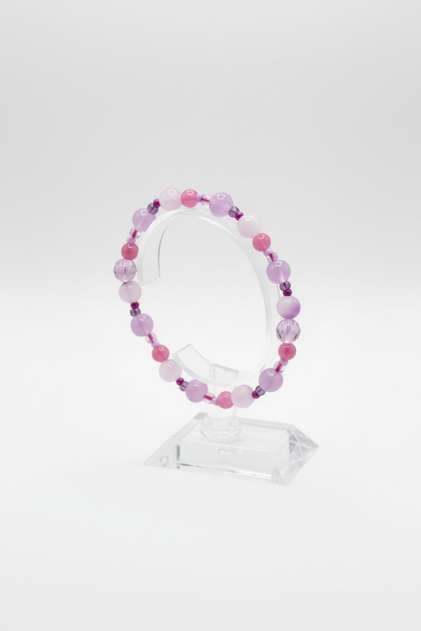 Purple amethyst handmade bracelet