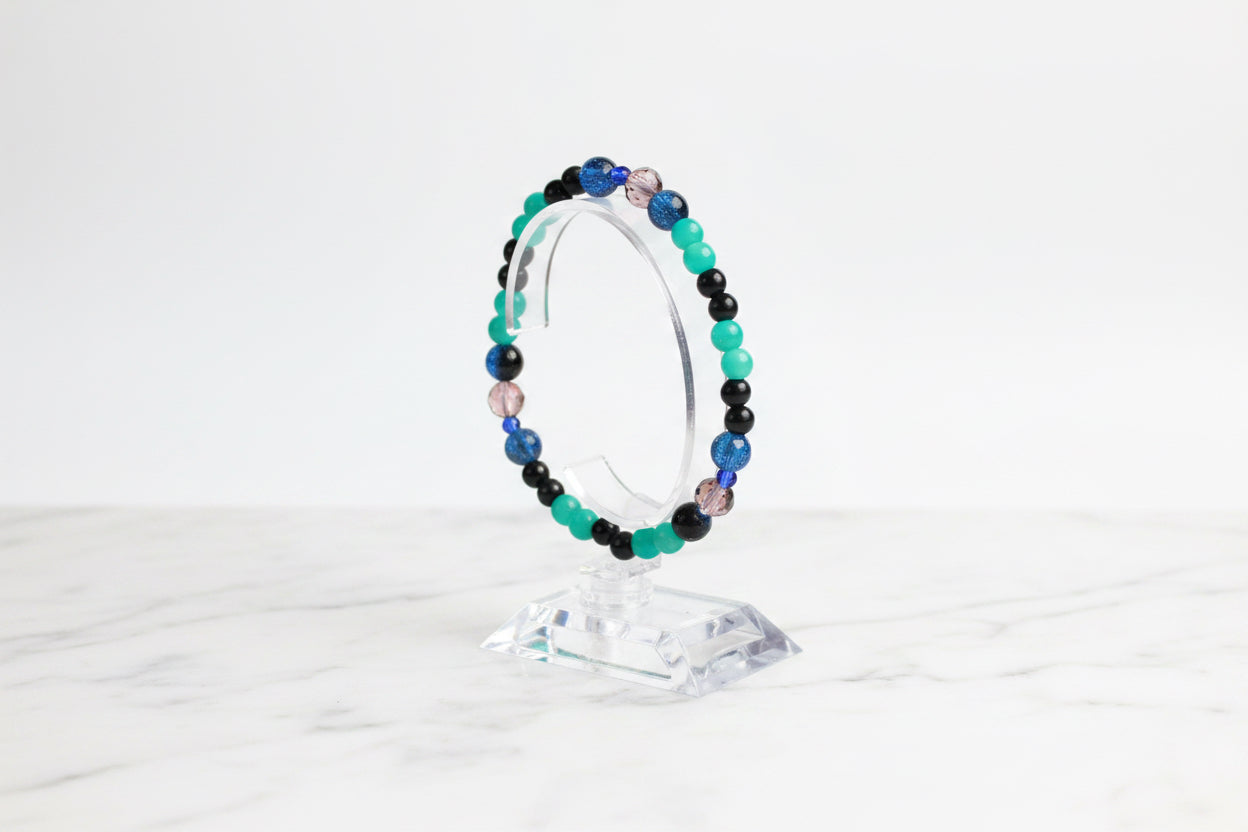 Coral blue handmade bracelet