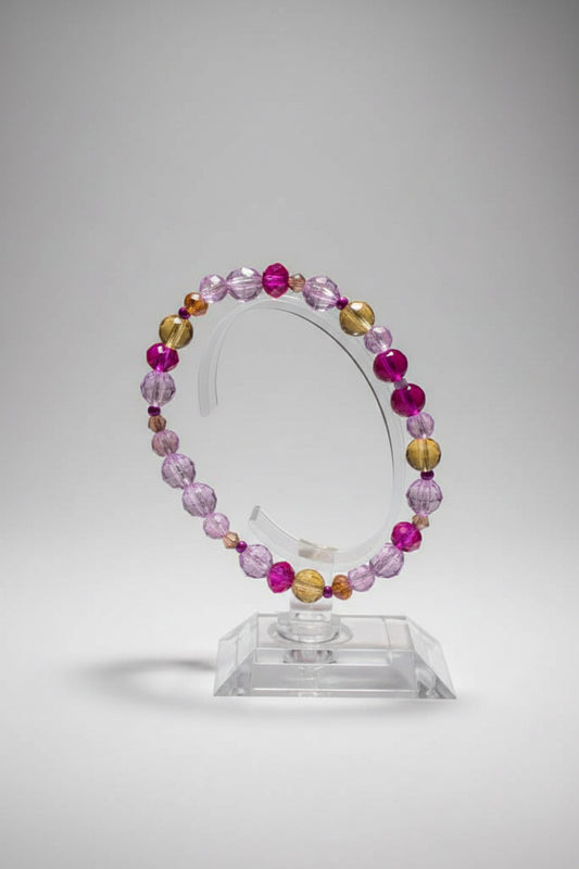Lilac handmade bracelet