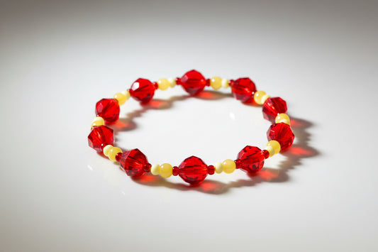 Fearless Ruby handmade bracelet