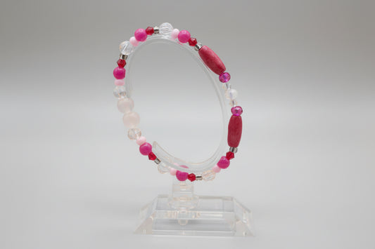 White blush handmade bracelet