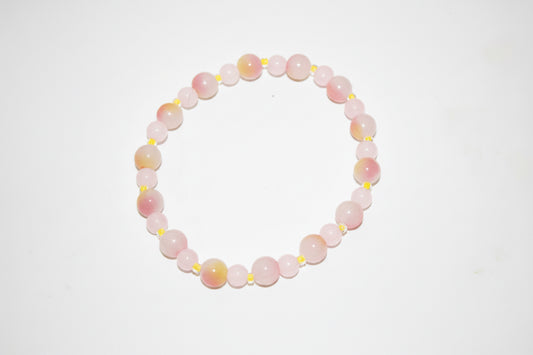 Pink sunset handmade bracelet