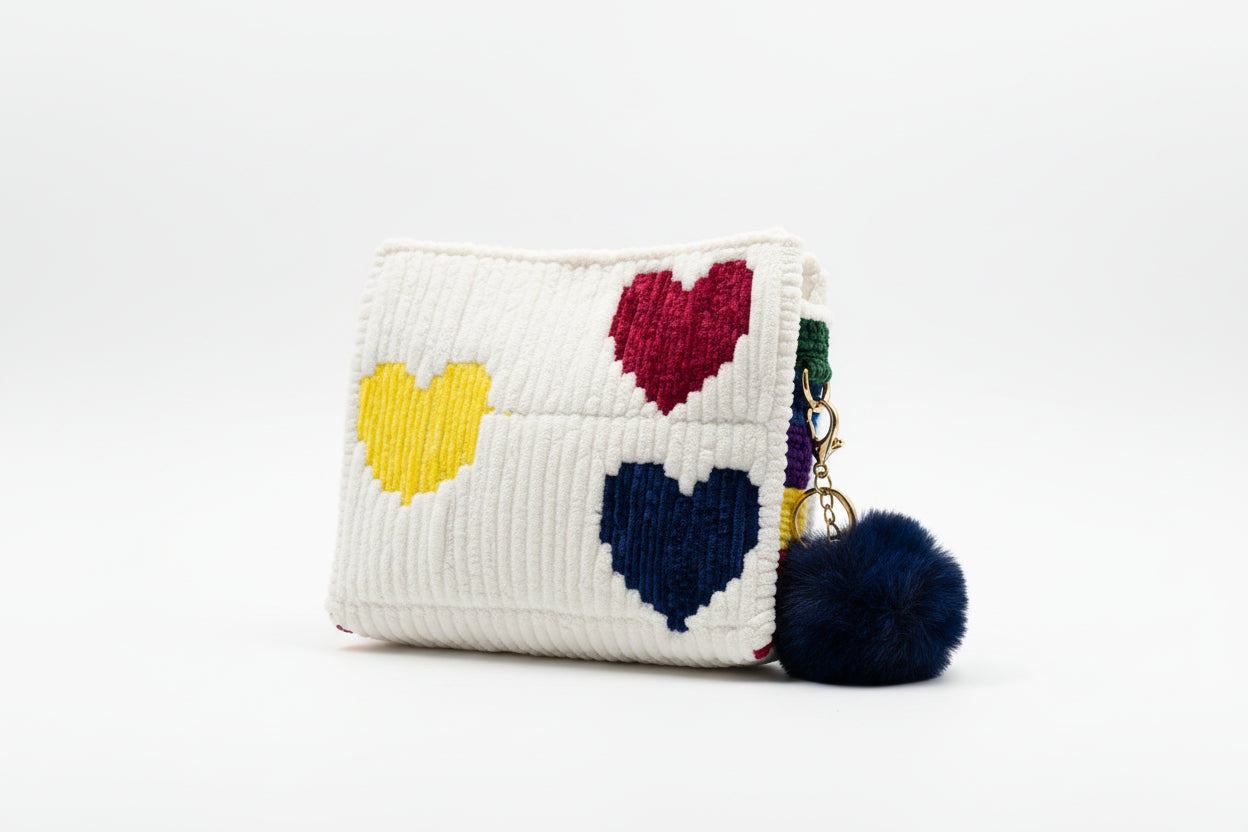 Rainbow dash handmade chenille crochet bag