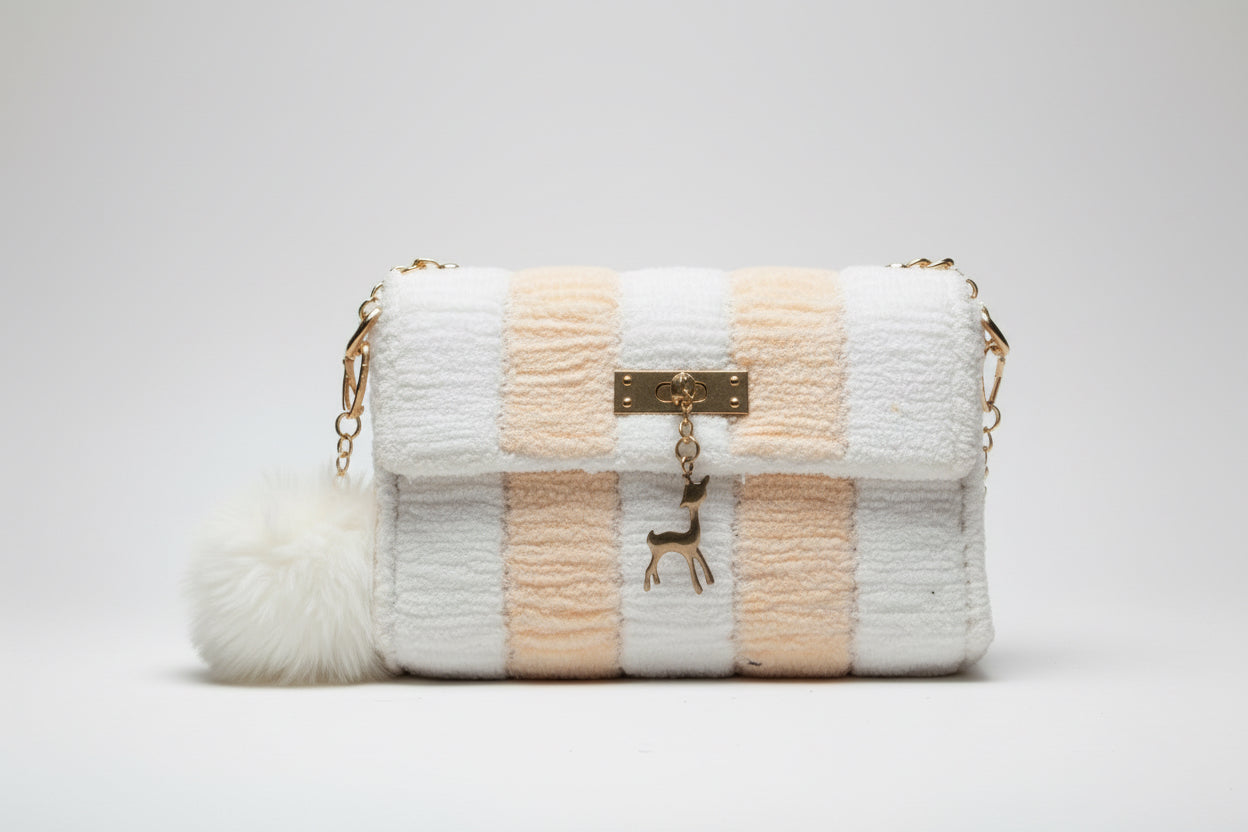 Creamy handmade crochet bag 💼