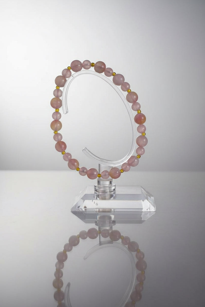 Pink sunset handmade bracelet