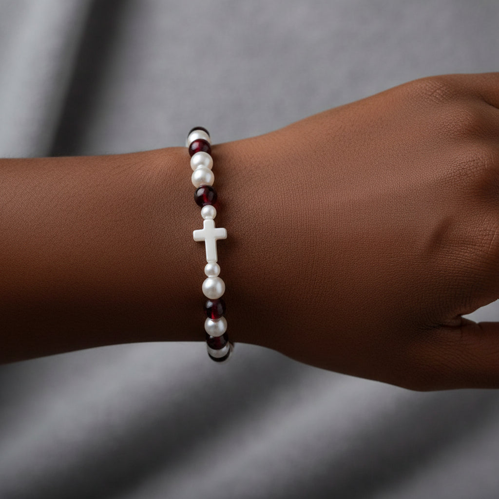 Milk & whine handmade bracelet