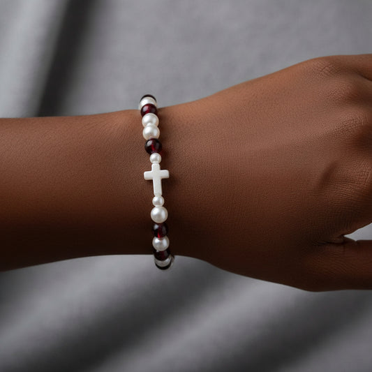Milk & whine handmade bracelet