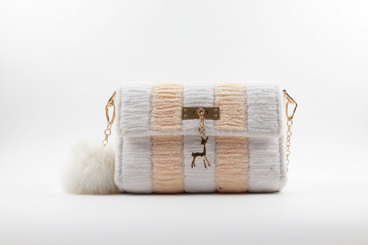 Creamy handmade crochet bag 💼