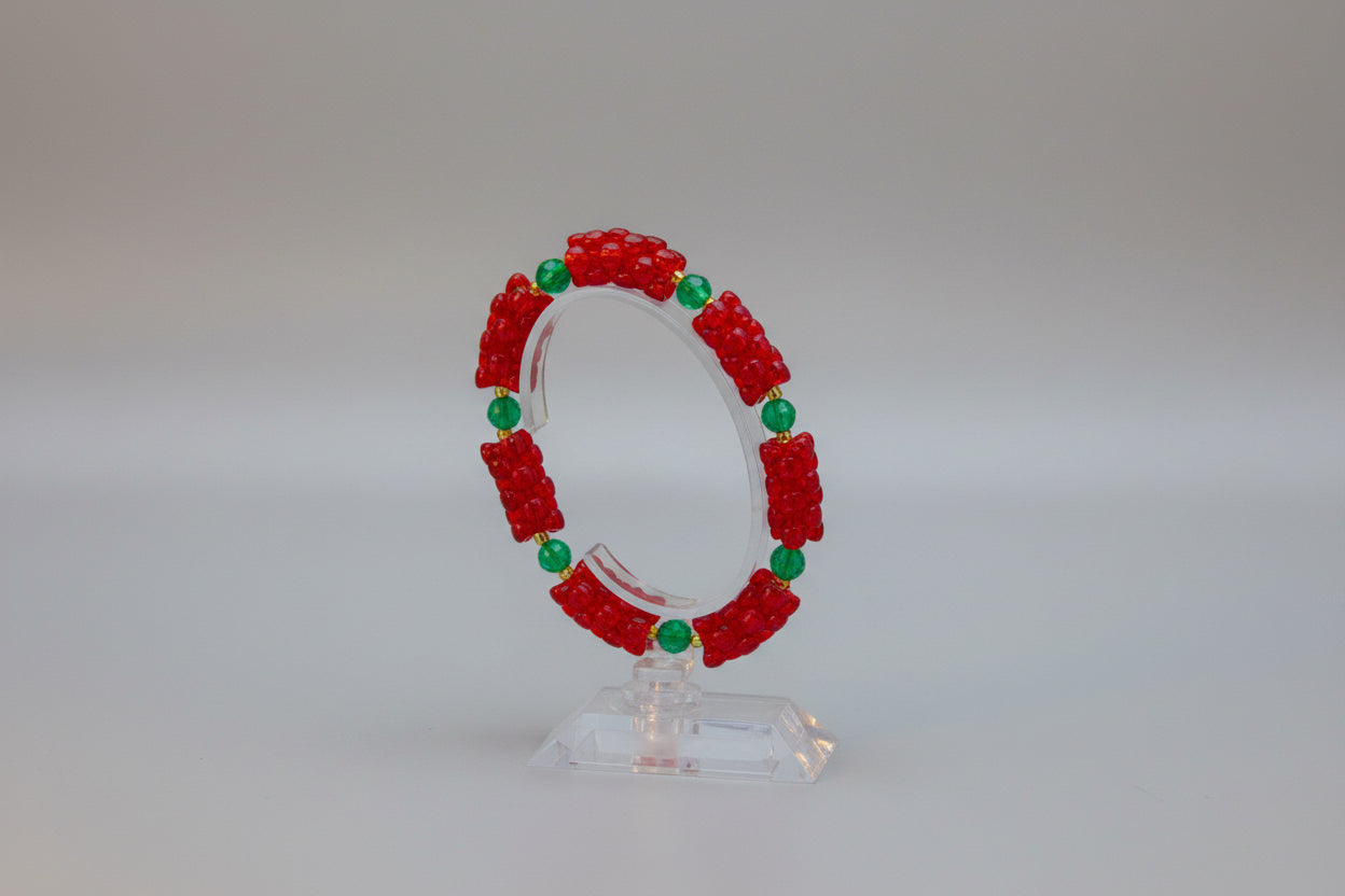 Red pills handmade bracelets