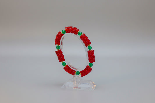 Red pills handmade bracelets