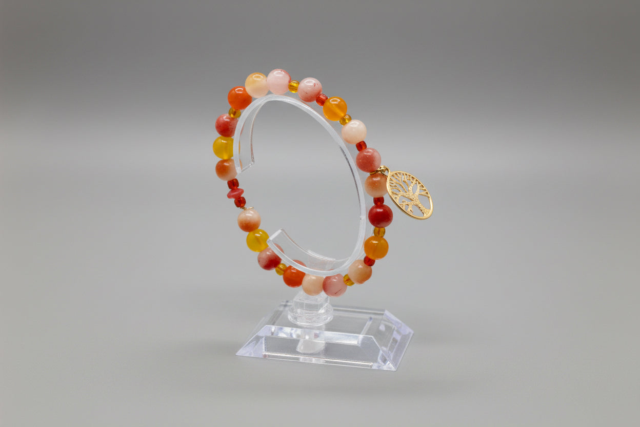 Orange handmade bracelet